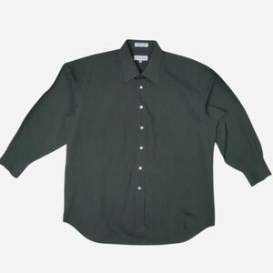 Vintage 90’s Christian Dior button down shirt in dark green